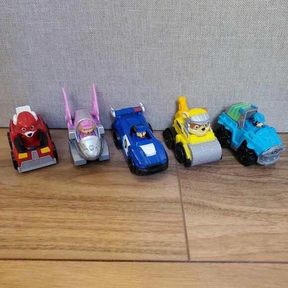 PAW Patrol The Mighty Movie Pup Squad Racers 5-Piece Die-Cast Vehicle Lot - Picture 1 of 6